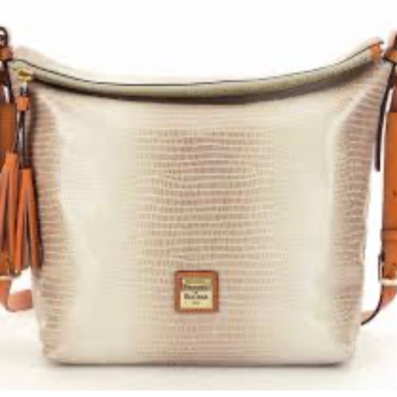 NWT Dooney & Bourke Small Dixon in Pearl Butterscotch - Picture 1 of 5